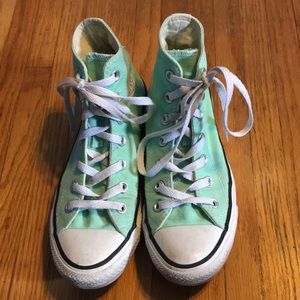 Sea foam Green Converse